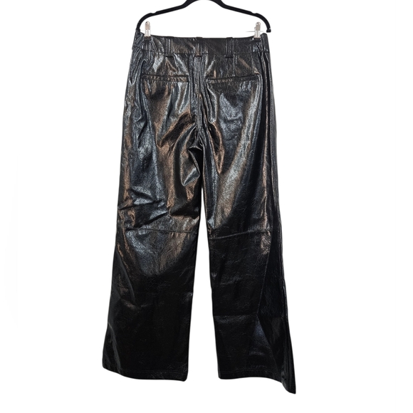 Free People Star-Crossed Lovers Vegan Leather Pants Size 10 - Picture 9 of 10